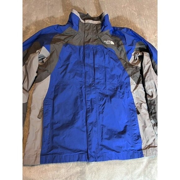 THE NORTH FACE Hyvent Youth Boys Blue Gray Shell Only Jacket Sz XL - Picture 4 of 11